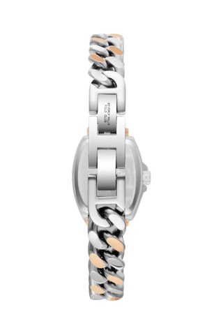Reloj de cuarzo de acero - Plateado y rosa dorado