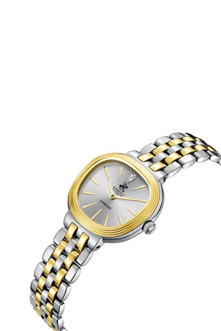 Reloj de cuarzo de acero - Plateado y dorado