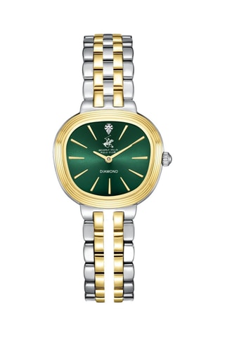 Reloj de cuarzo de acero - Plateado y dorado