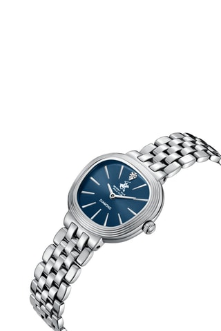 Reloj de cuarzo de acero - Plateado y azul