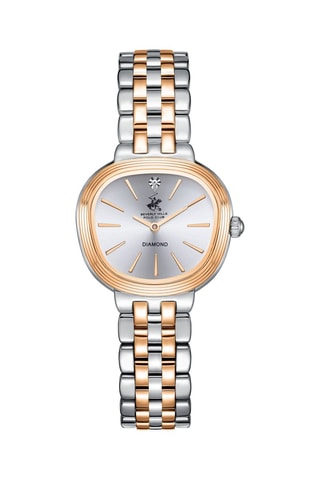 Reloj de cuarzo - Plateado y rosa dorado