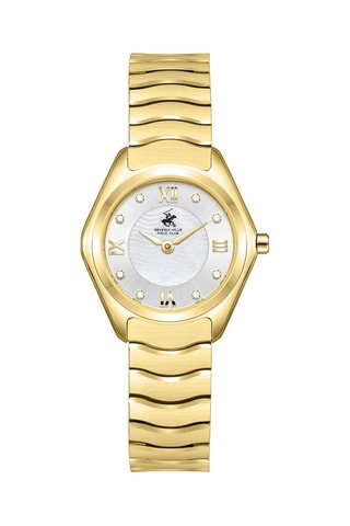 Reloj de cuarzo de acero - Dorado y plateado