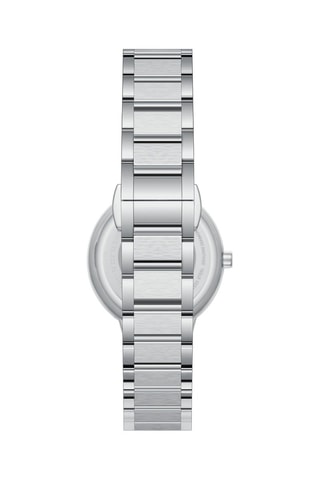 Reloj de cuarzo de acero - Plateado y azul marino
