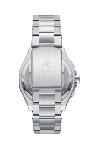 Reloj de cuarzo de acero - GMT - Plateado y rosa