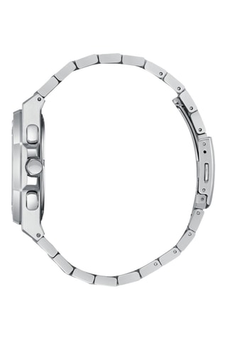 Reloj de cuarzo de acero - GMT - Plateado y rosa