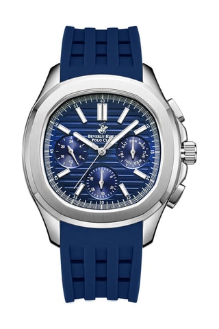 Reloj de cuarzo de silicona y cerámica - Azul marino