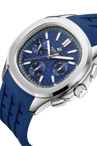 Reloj de cuarzo de silicona y cerámica - Azul marino