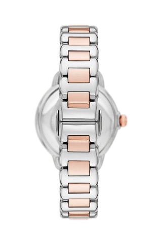 Reloj de cuarzo de acero - Plateado y rosa dorado
