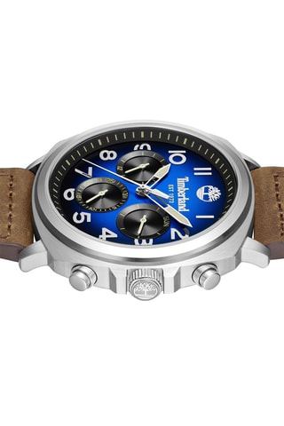 Reloj de cuarzo de piel - Marrón y plateado