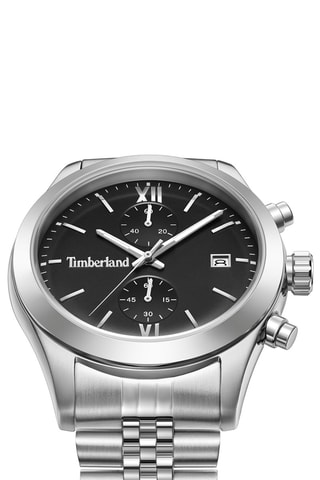Reloj de cuarzo de acero - Cronógrafo - Plateado