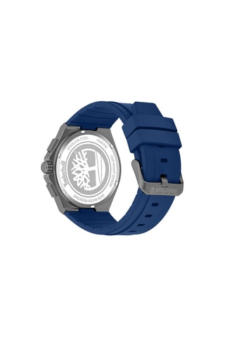 Reloj de cuarzo de silicona - Cronógrafo - Azul y plateado