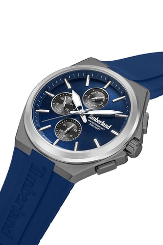 Reloj de cuarzo de silicona - Cronógrafo - Azul y plateado