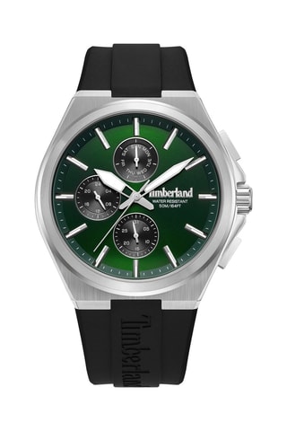 Reloj de cuarzo de silicona - Cronógrafo - Negro y plateado