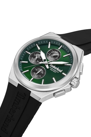 Reloj de cuarzo de silicona - Cronógrafo - Negro y plateado