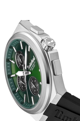 Reloj de cuarzo de silicona - Cronógrafo - Negro y plateado