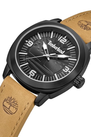 Reloj de piel - Beige y negro