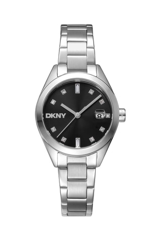 Reloj de cuarzo de acero - Plateado y negro