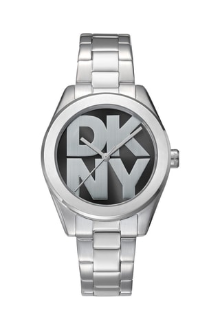 Reloj de cuarzo de acero - Plateado y negro