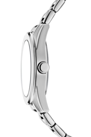 Reloj de cuarzo de acero - Plateado y negro