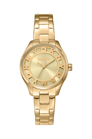 Reloj de cuarzo de acero - Dorado