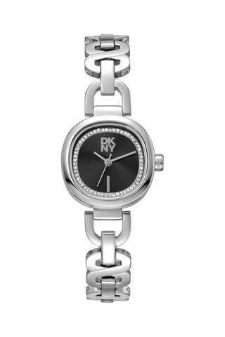 Reloj de cuarzo de acero - Plateado y negro