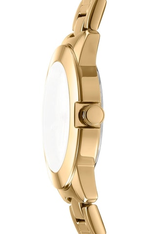 Reloj de cuarzo de acero - Dorado