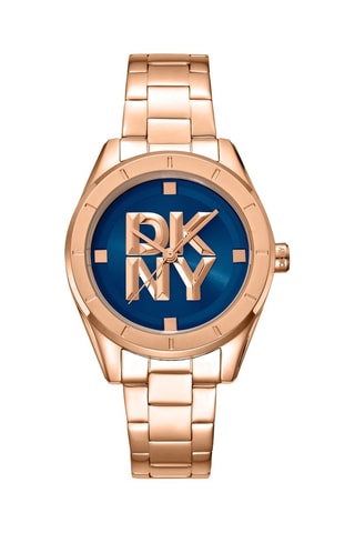 Reloj de cuarzo de acero - Rosa dorado