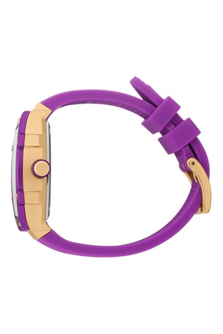 Reloj de cuarzo de silicona ICE Boliday - Violeta y dorado