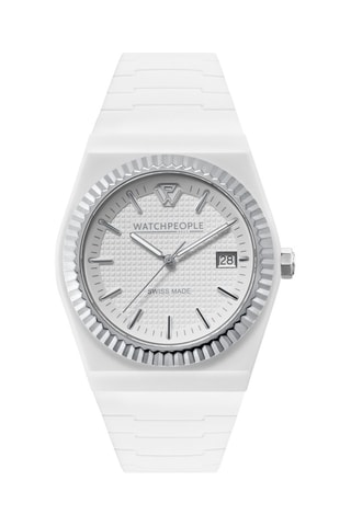 Reloj de cuarzo de acero WP6 - Dorado y rojo