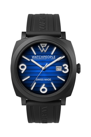 Reloj de cuarzo de silicona - Negro