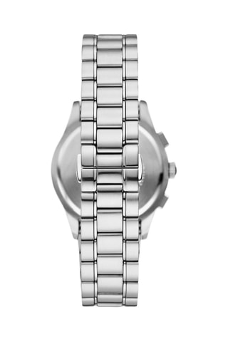 Reloj de cuarzo de acero - Cronógrafo - Plateado