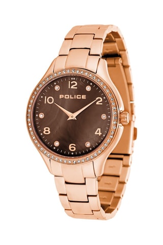 Reloj de cuarzo de acero - Rosa dorado