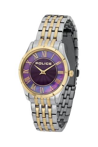 Reloj de cuarzo de acero - Plateado y dorado