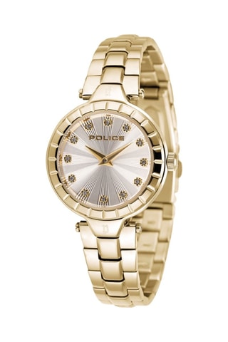 Reloj de cuarzo de acero - Dorado
