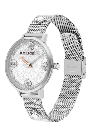 Reloj de cuarzo de acero - Plateado
