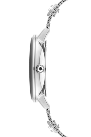 Reloj de cuarzo de acero - Plateado