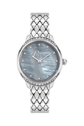 Reloj de cuarzo de acero - Plateado y gris