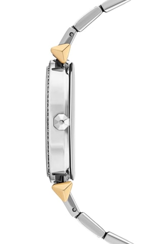 Reloj de cuarzo de acero - Plateado y dorado