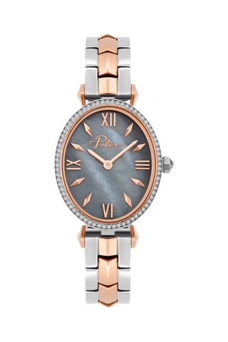 Reloj de cuarzo de acero - Plateado y rosa dorado