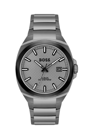 Reloj de cuarzo de acero - Plateado