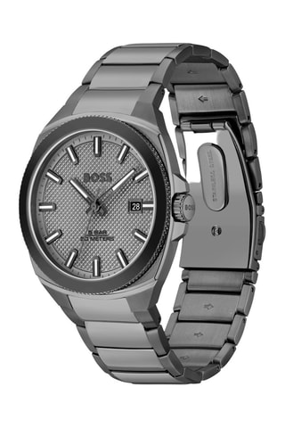 Reloj de cuarzo de acero - Plateado
