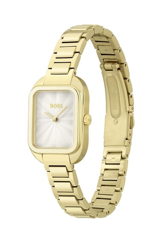 Reloj de cuarzo de acero - Dorado