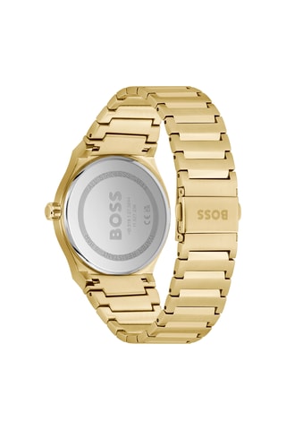 Reloj de cuarzo bañado en oro amarillo