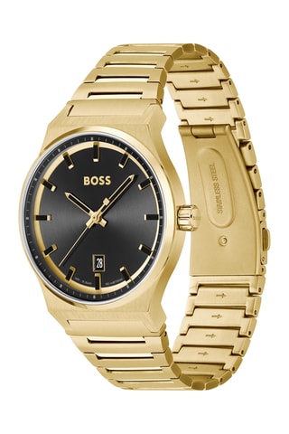 Reloj de cuarzo bañado en oro amarillo