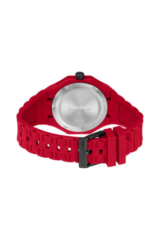 Reloj de cuarzo de silicona - Rojo