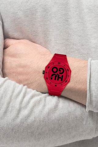 Reloj de cuarzo de silicona - Rojo