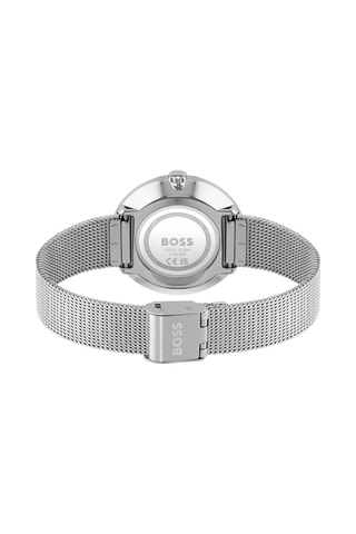 Reloj de cuarzo de acero - Plateado