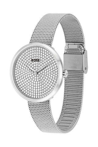 Reloj de cuarzo de acero - Plateado