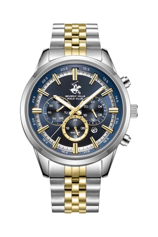 Reloj de cuarzo de metal - Plateado y dorado