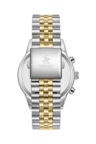 Reloj de cuarzo de metal - Plateado y dorado